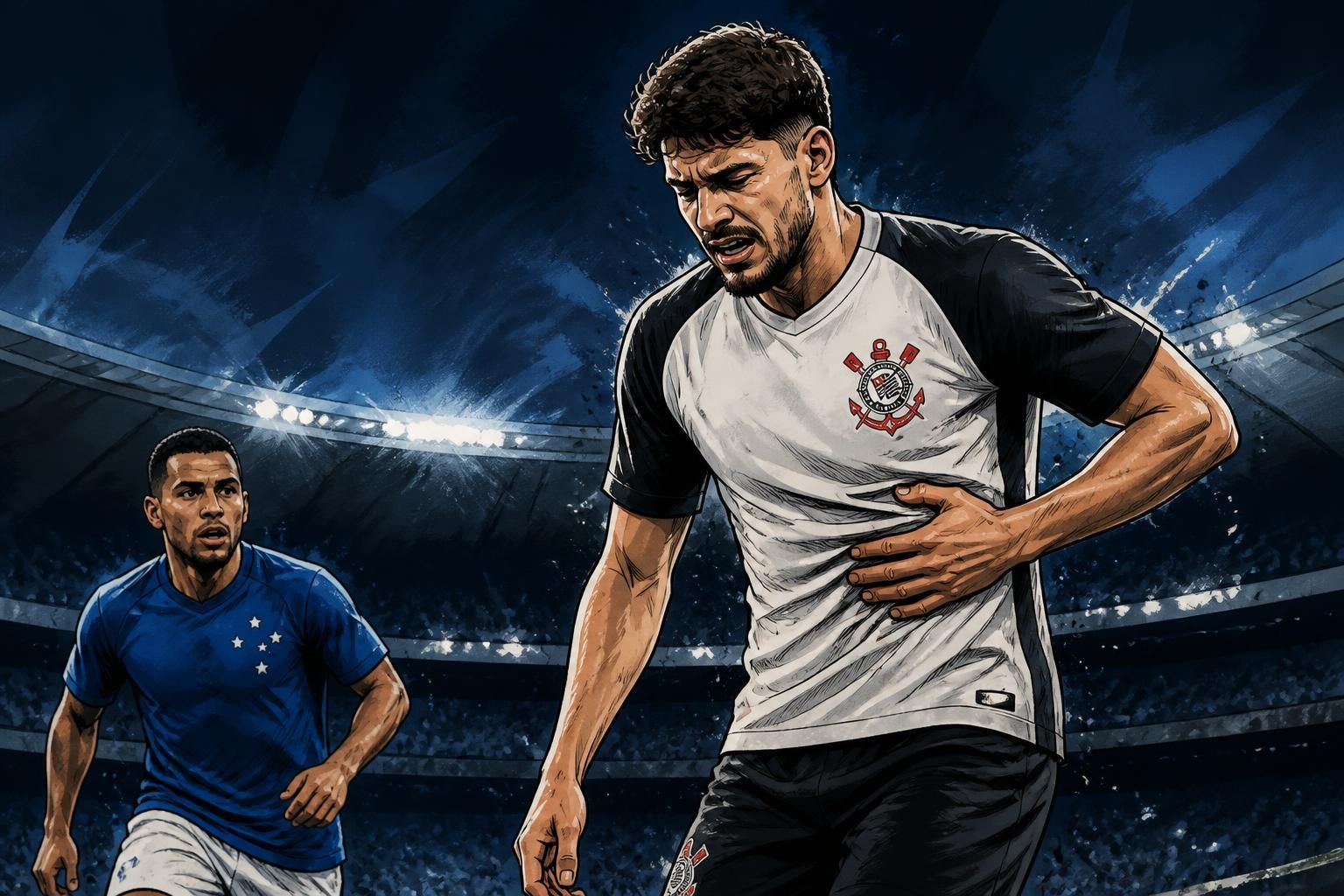 Pedro Raul sofre trauma e vira dúvida no Corinthians