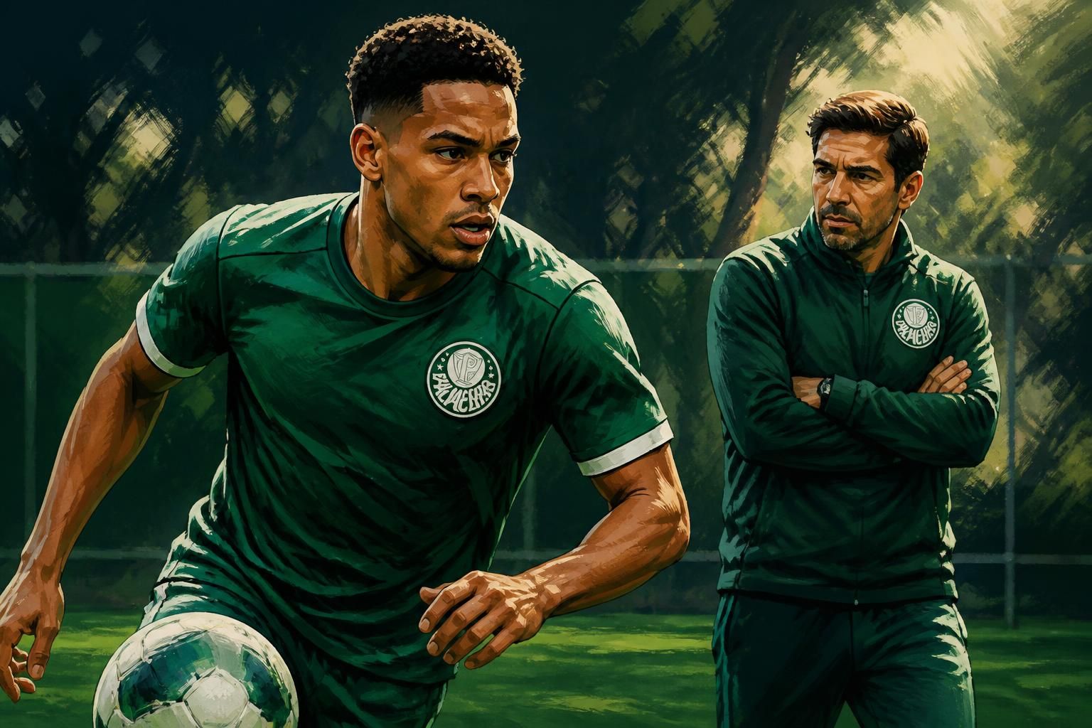 Vitor Roque busca ritmo no Palmeiras após cirurgia