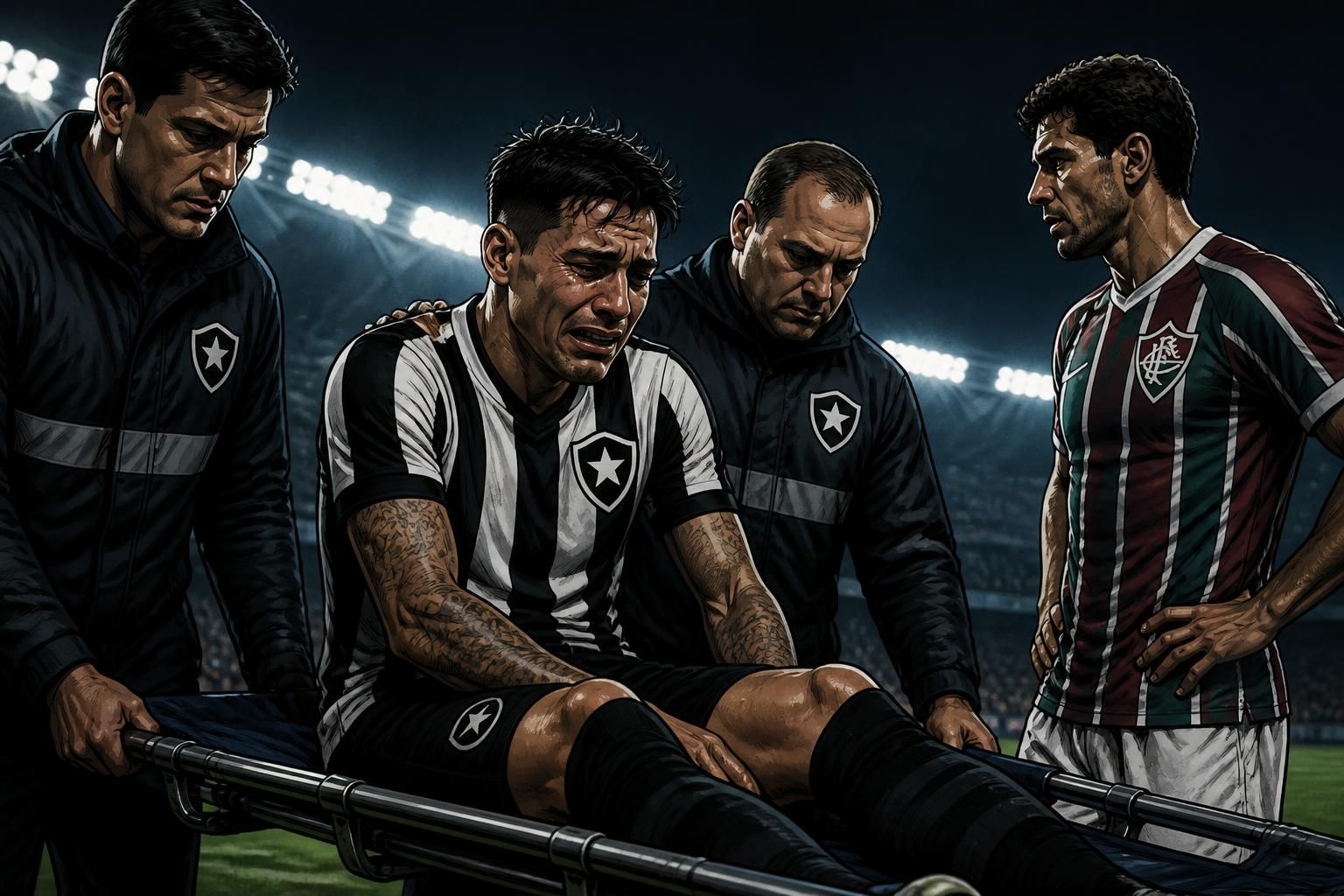 Barrera se lesiona em clássico entre Botafogo e Fluminense