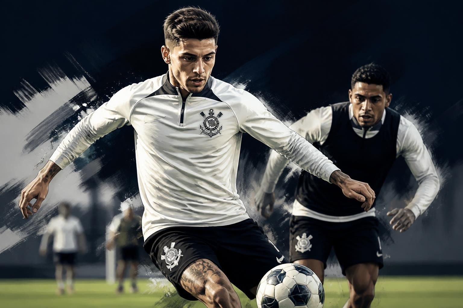 Corinthians finaliza treino para duelo contra Internacional
