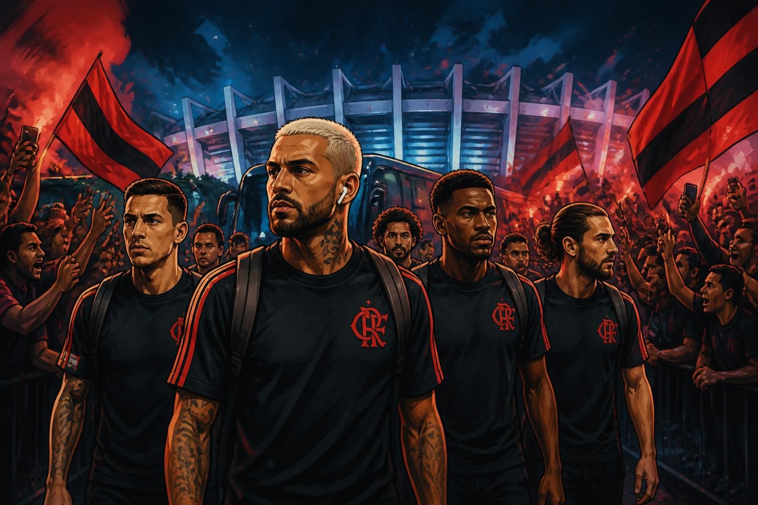 Flamengo chega a Belém com festa e enfrenta Remo no Mangueirão