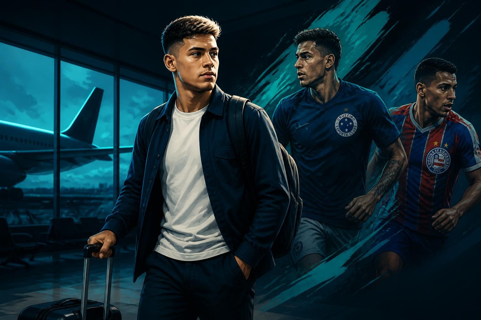Lucho Rodríguez chega a BH para assinar com o Cruzeiro