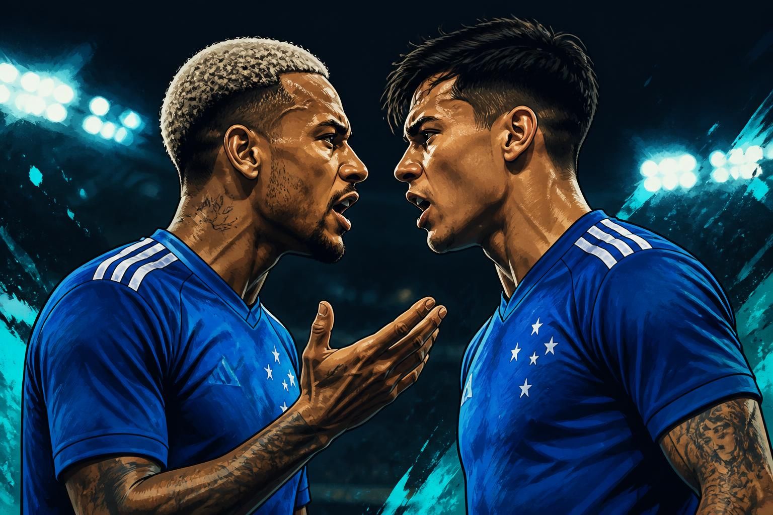Tensão no Cruzeiro: Pereira e Kaio Jorge discutem pênalti