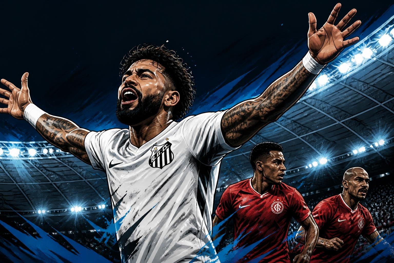 Santos vence Inter por 3 a 2 e afunda Colorado no Z4