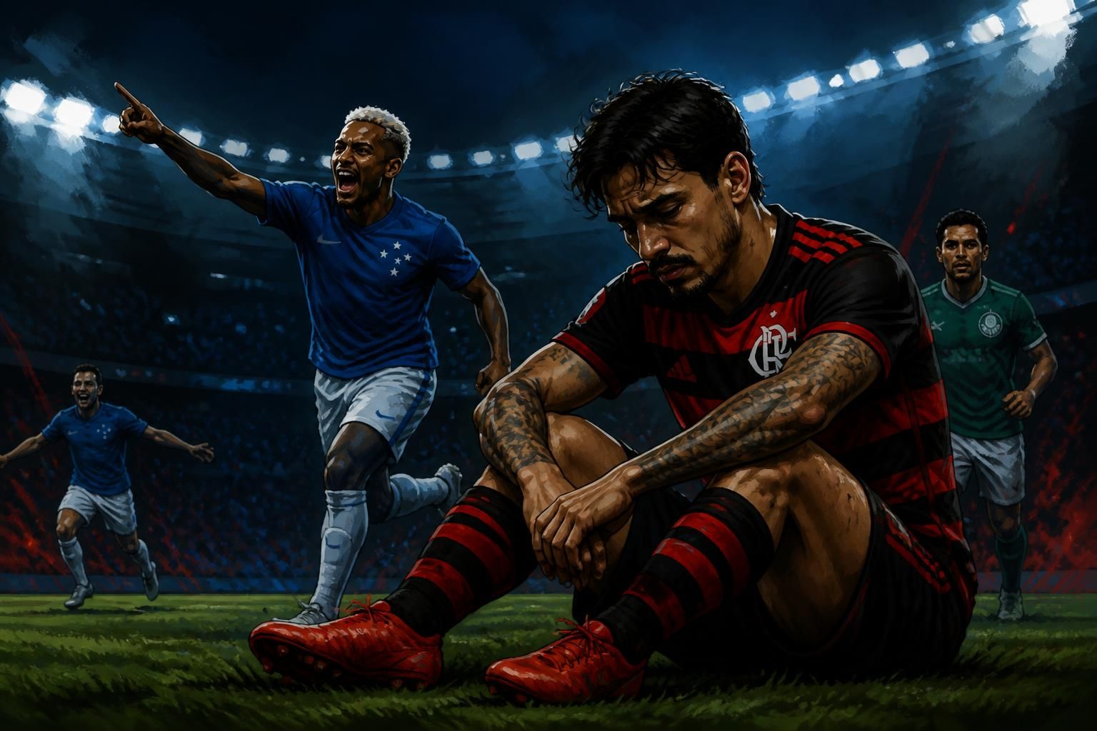 Flamengo perde para o Cruzeiro e abre vantagem ao Palmeiras