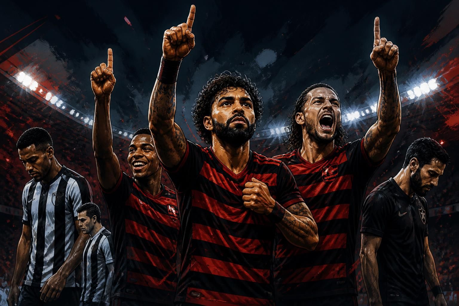 Flamengo agradece Botafogo e assume liderança do Brasileirão