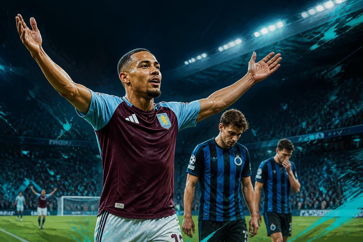 João Gomes brilha e Aston Villa vence Brugge na Champions