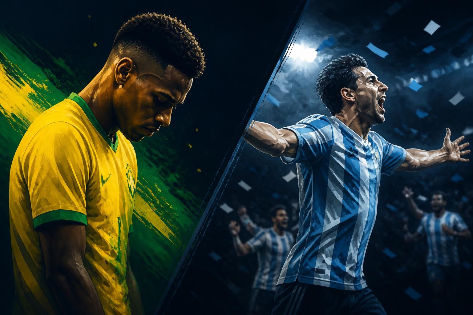 Brasil vs Argentina: Debate sobre CBF e desempenho