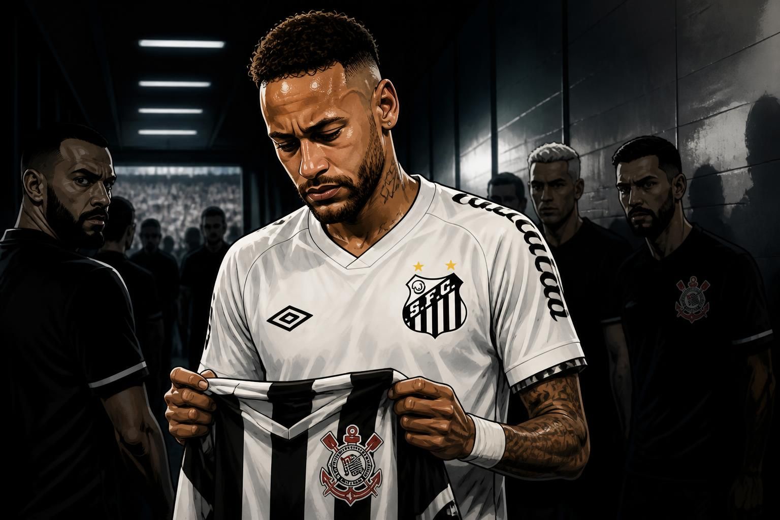 Neymar lamenta hostilização a criança corinthiana no Santos
