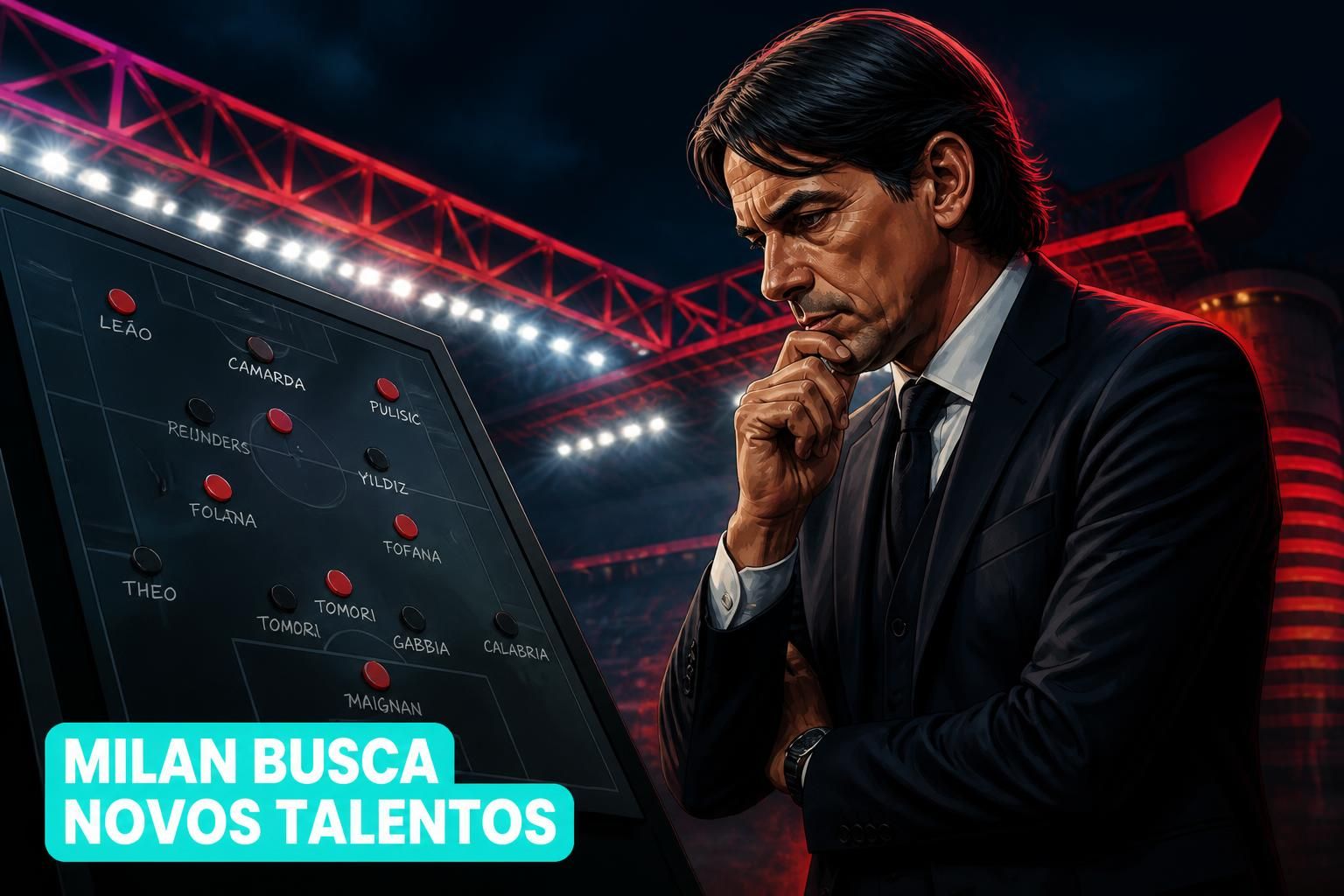 Milan busca trio de ataque para reforçar elenco