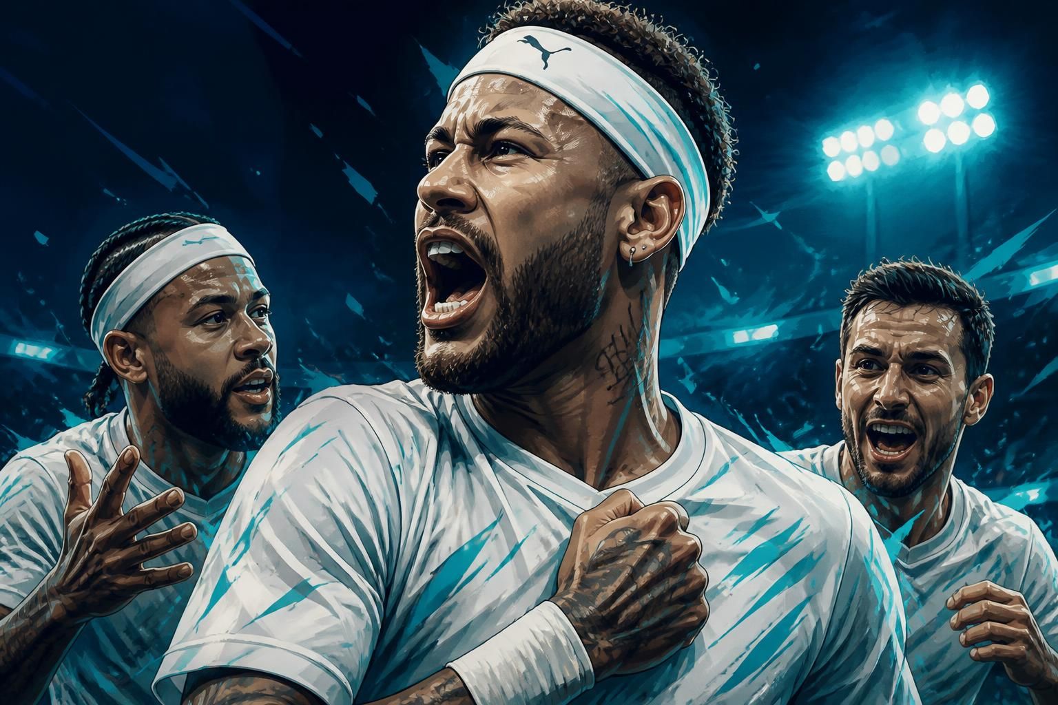 Neymar revela origem da faixa em clássico contra o Corinthians