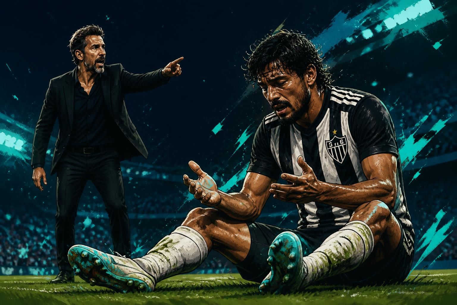Scarpa sofre nova lesão e desfalca Atlético-MG contra o Remo