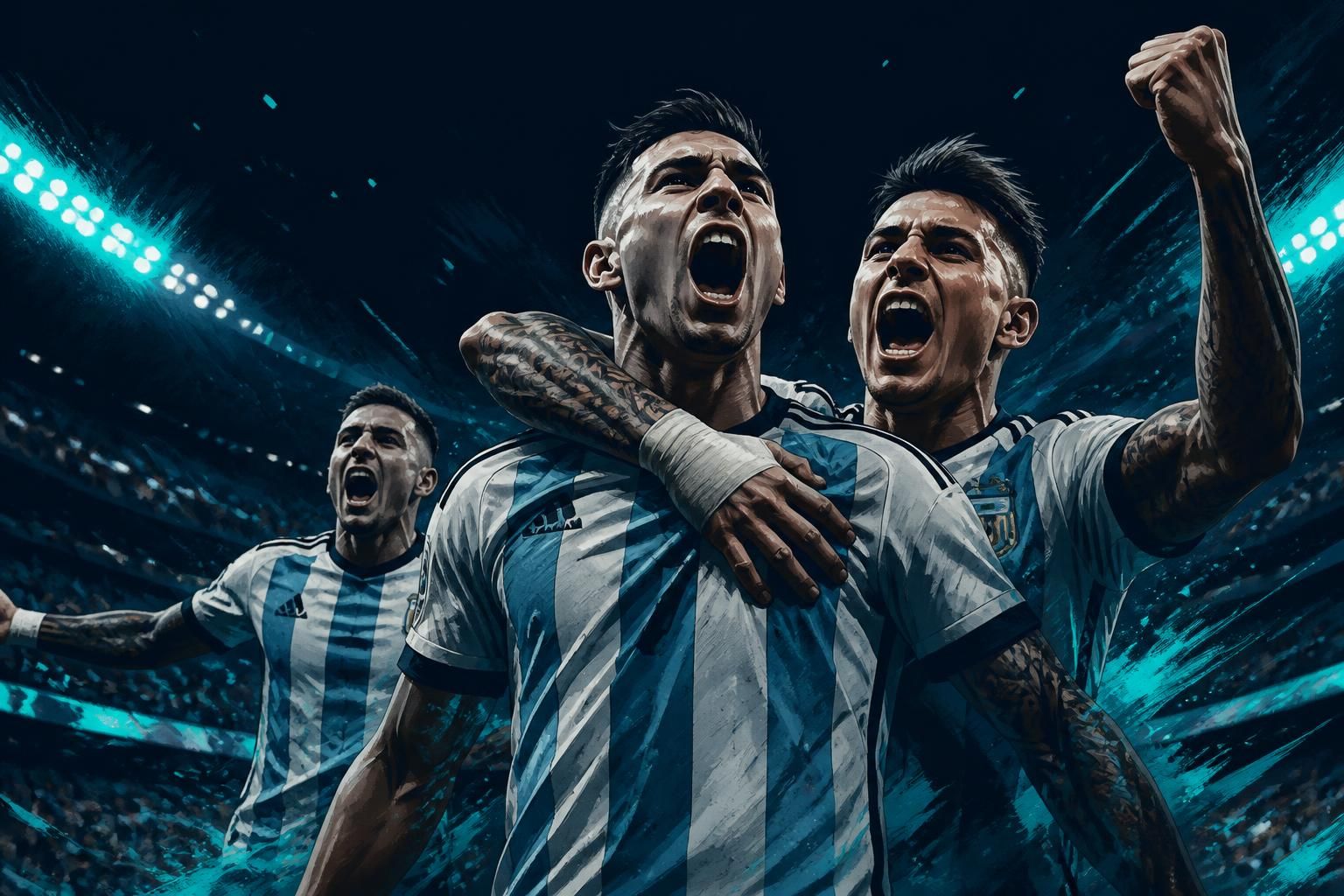 Argentina vira sobre a Inglaterra e garante vaga