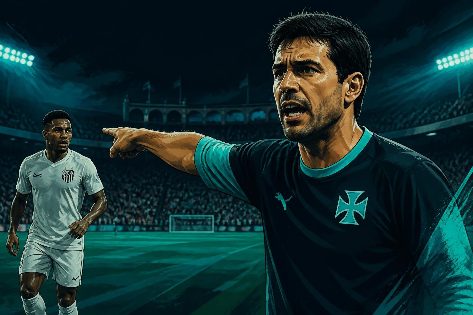 Vasco perde para o Santos e cobra reforço