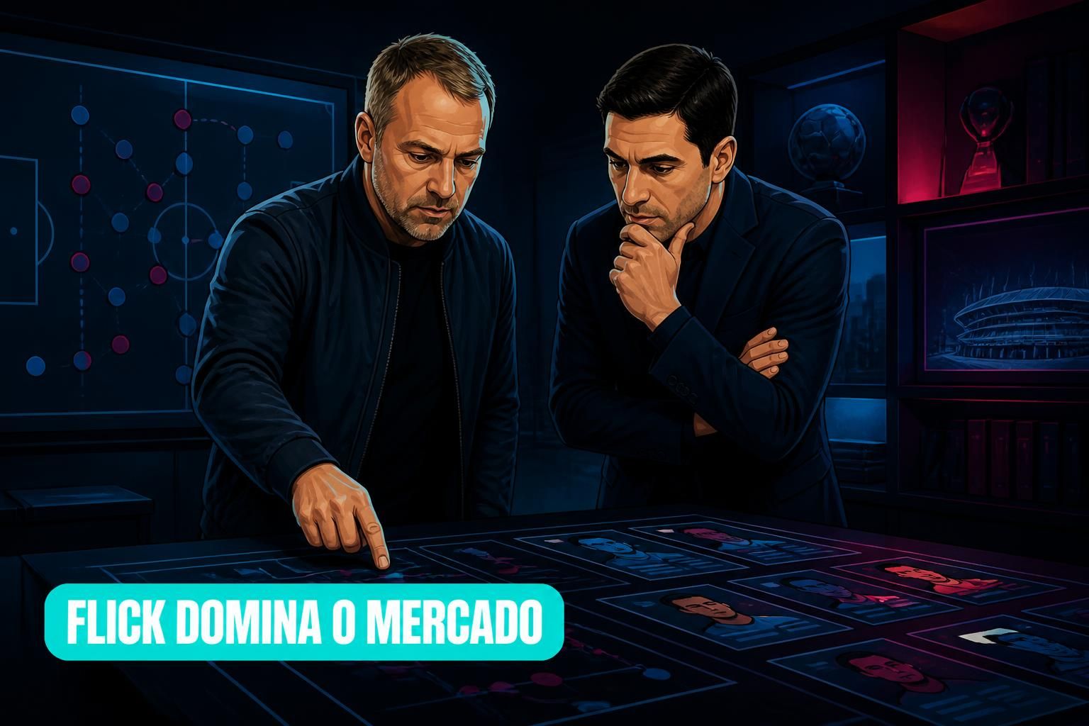 Flick assume protagonismo no mercado do Barcelona