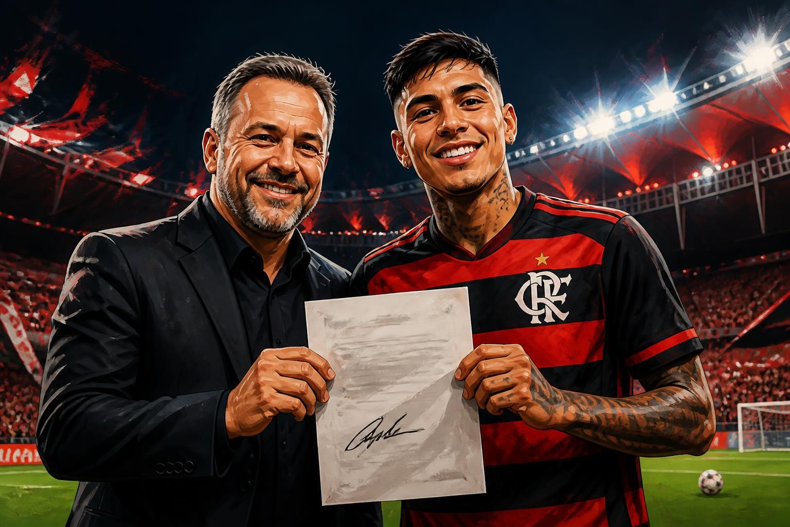 Pulgar renova com Flamengo até 2029 e valoriza elenco