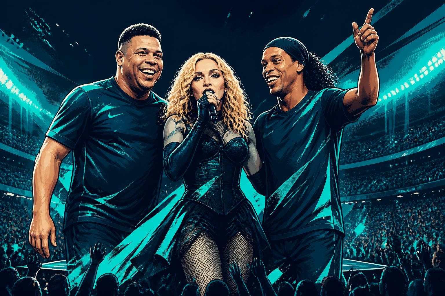 Show de Madonna e Ronaldo atrasa final do Mundial