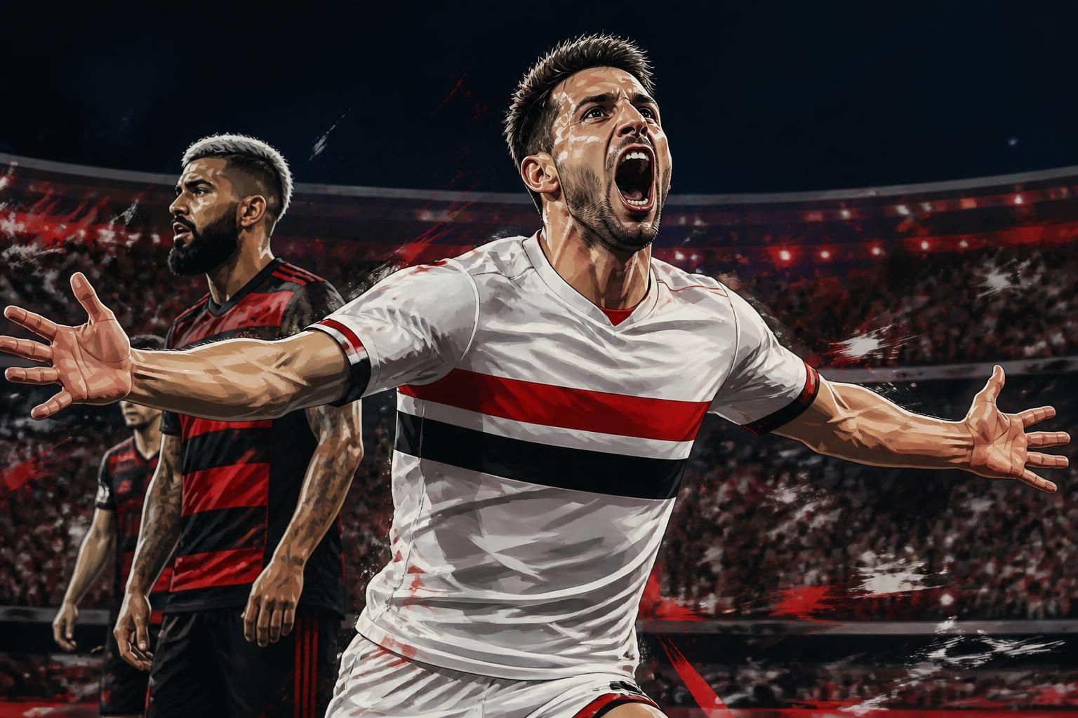 Calleri quebra jejum e marca contra o Flamengo