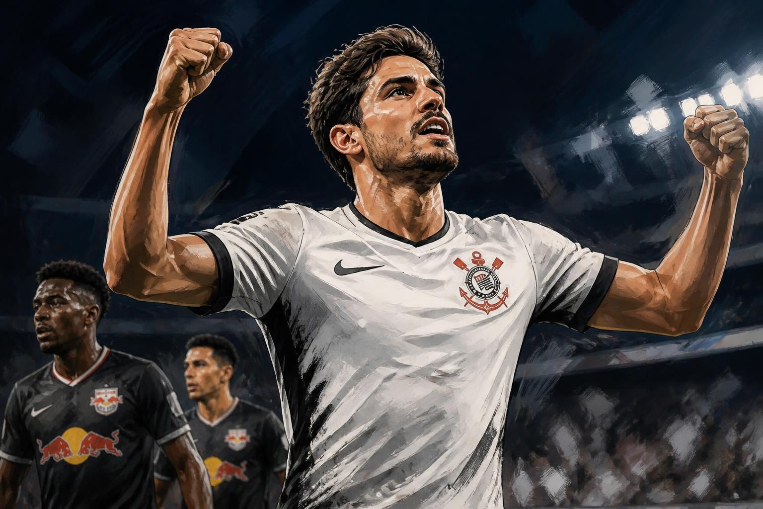 Pedro Raul celebra gols e rebate críticas no Corinthians