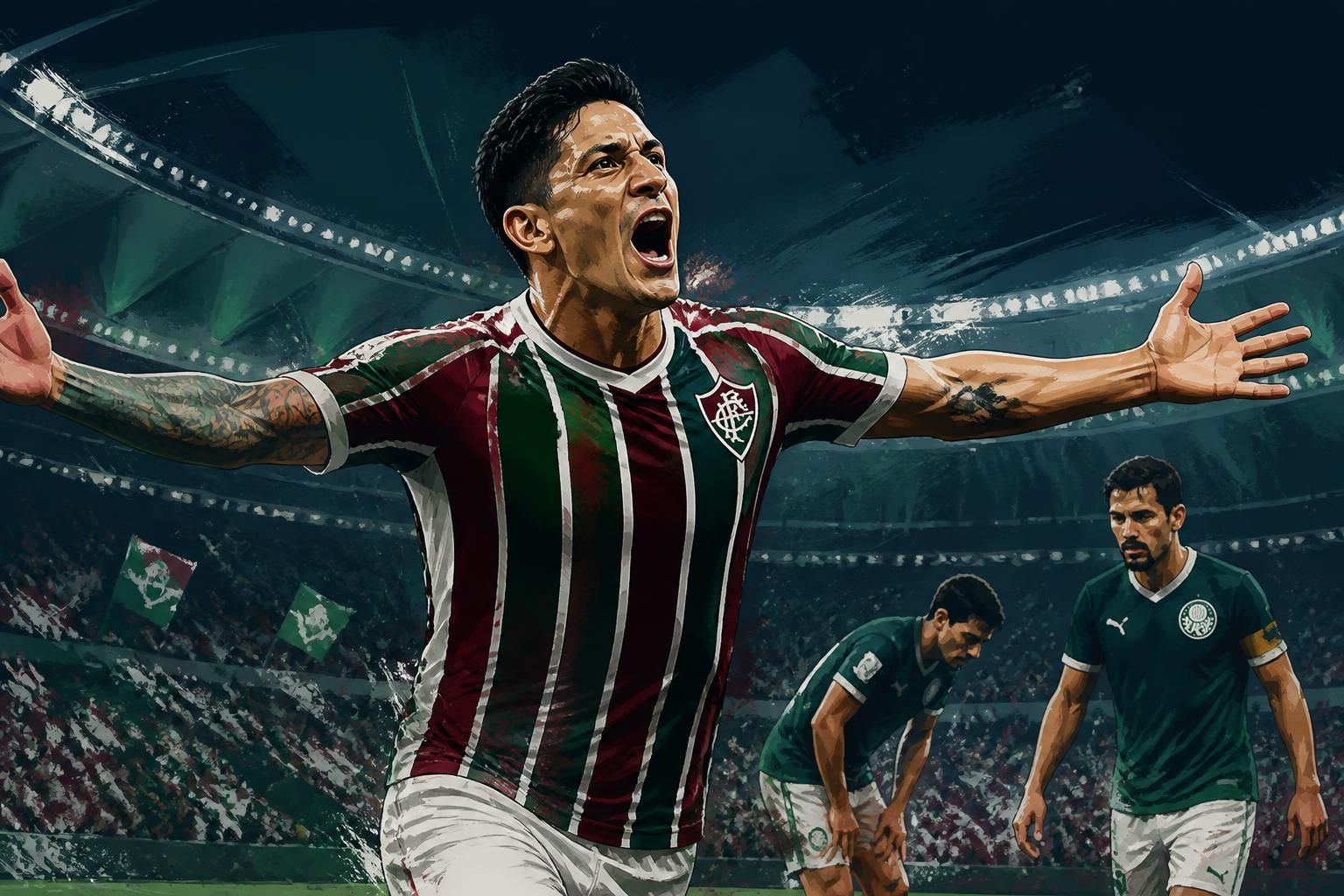 Cano marca e Fluminense vence Palmeiras no Brasileirão