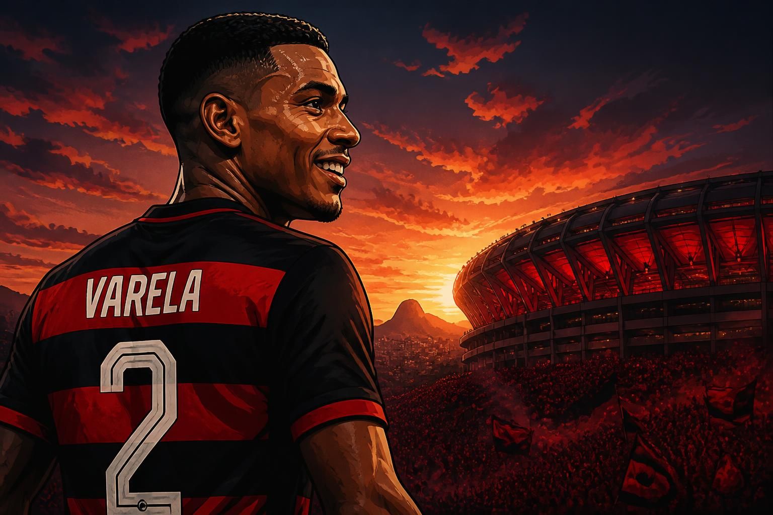Varela celebra quatro anos de conquistas no Flamengo