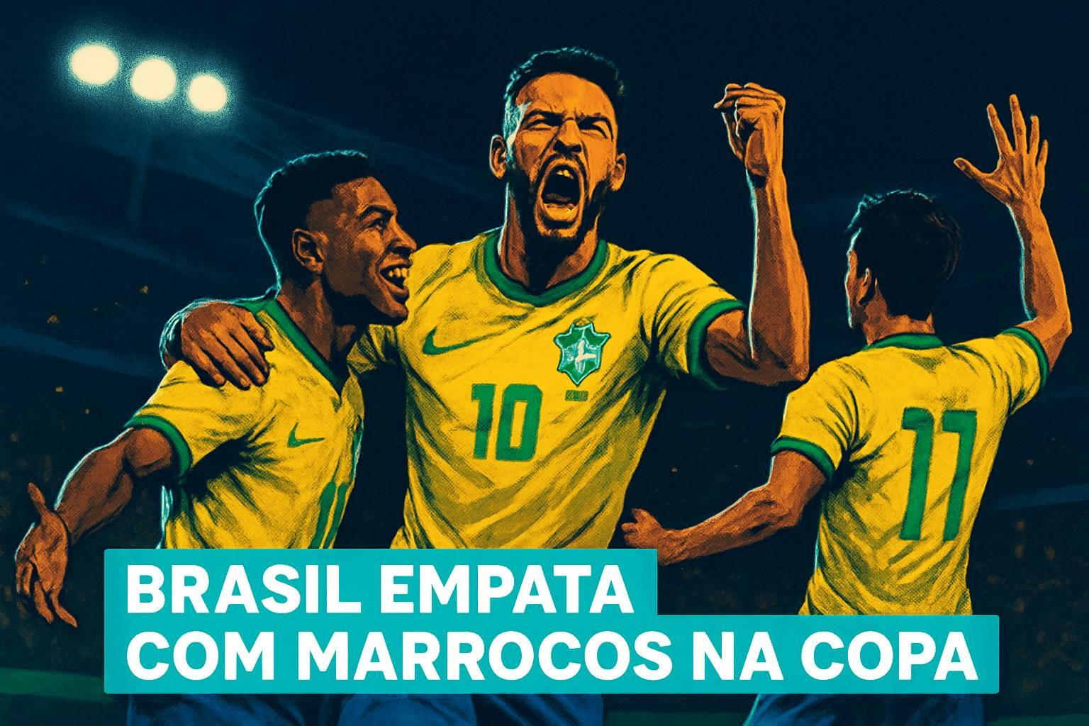 Brasil 1x1 Marrocos: Inconstância de Ancelotti se repete na Copa 2026