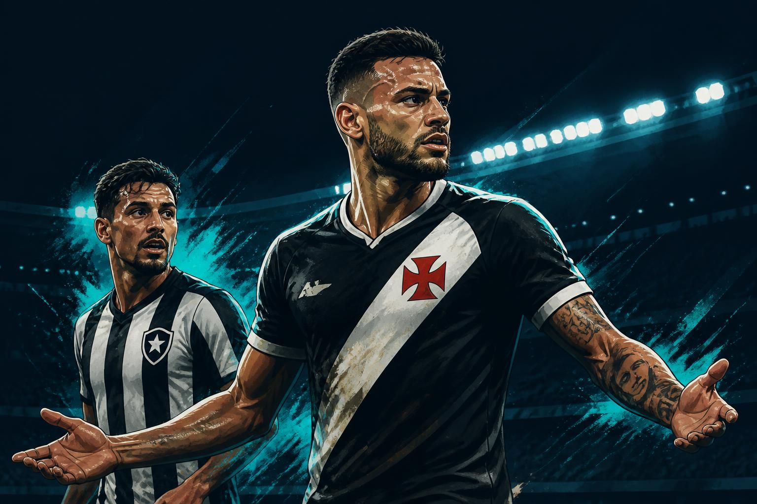 Bruno Duarte estreia discreto no Vasco e Emanuel cita falta de entrosamento