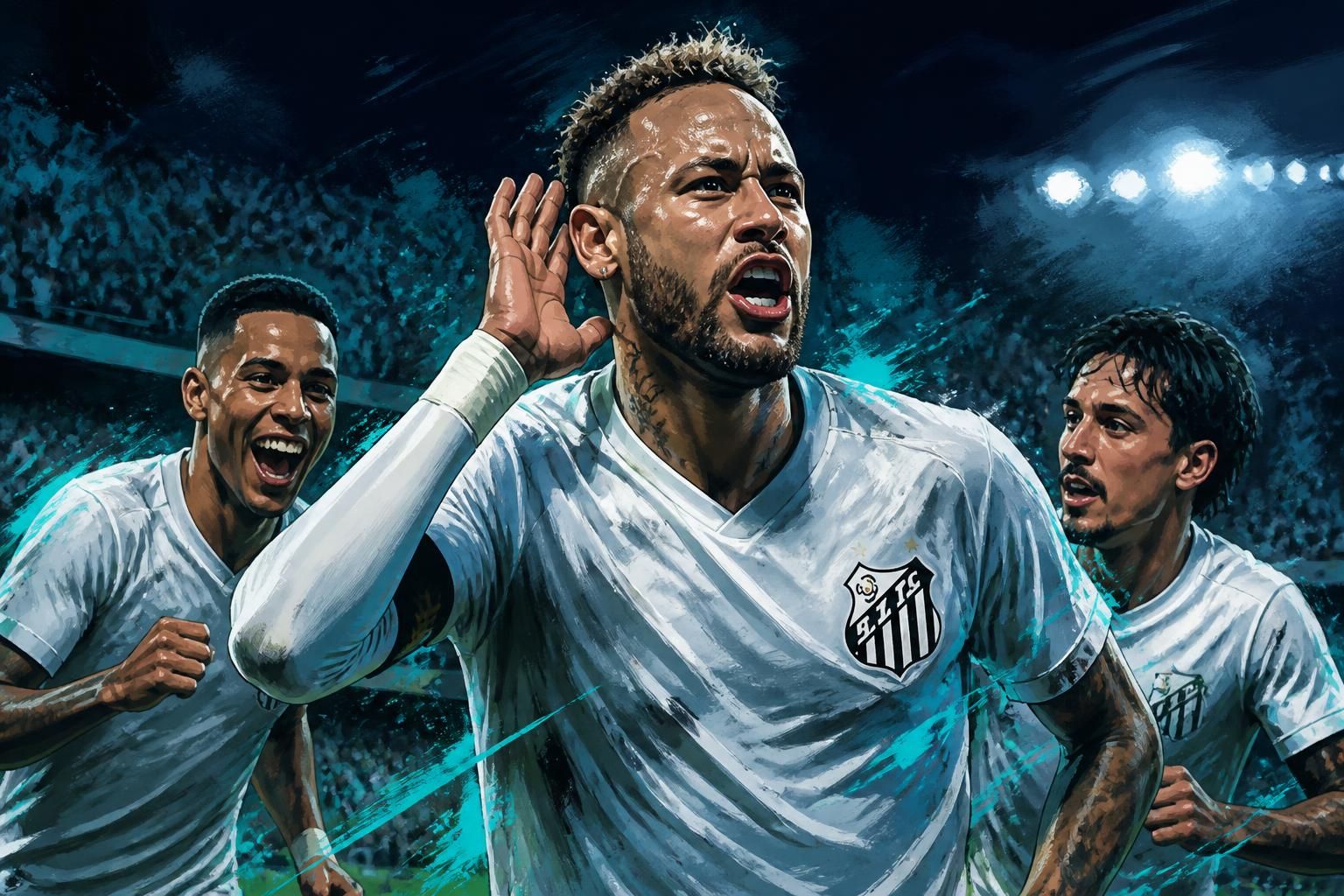 Neymar ajuda Santos a avançar na Copa do Brasil