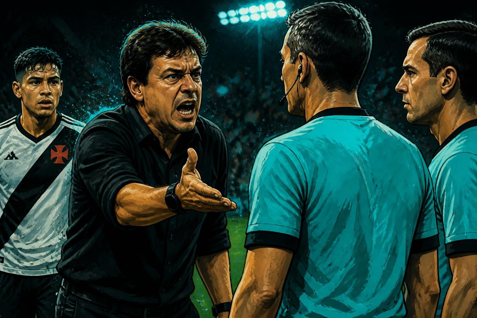Vasco e dirigentes denunciados no STJD por confusão com arbitragem