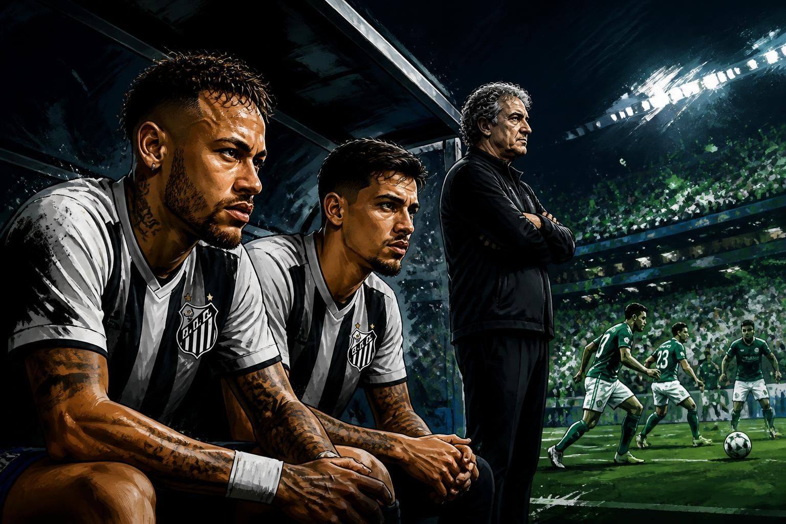 Neymar e Gabigol poupados: Santos escala time diferente para clássico