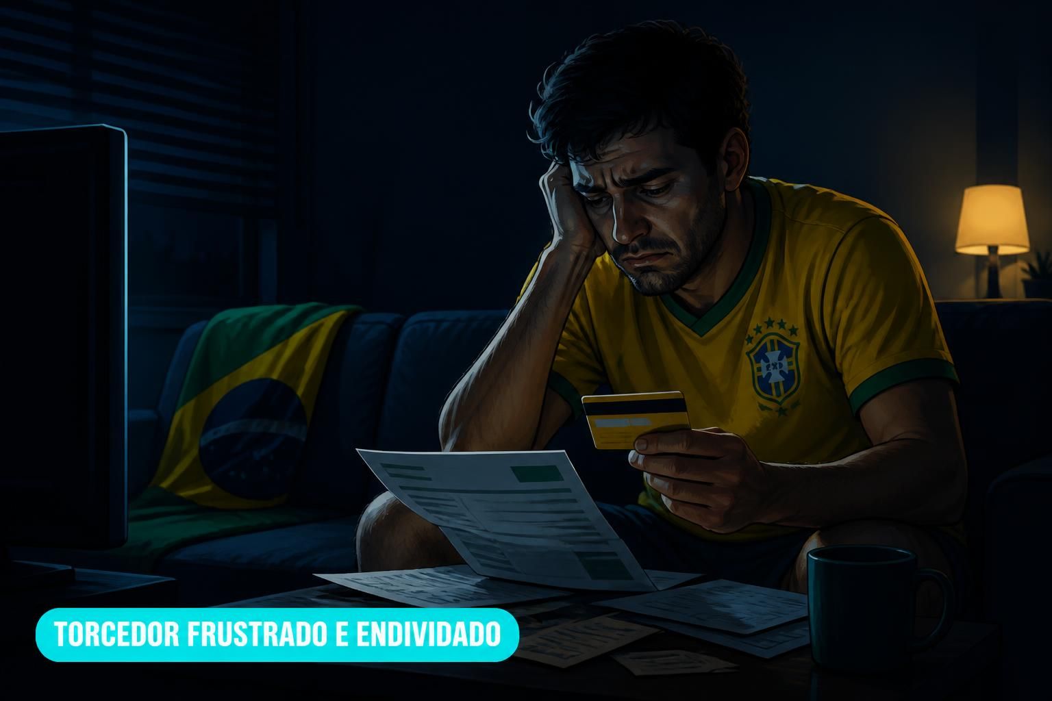Eliminação do Brasil no bolso: risco de endividamento
