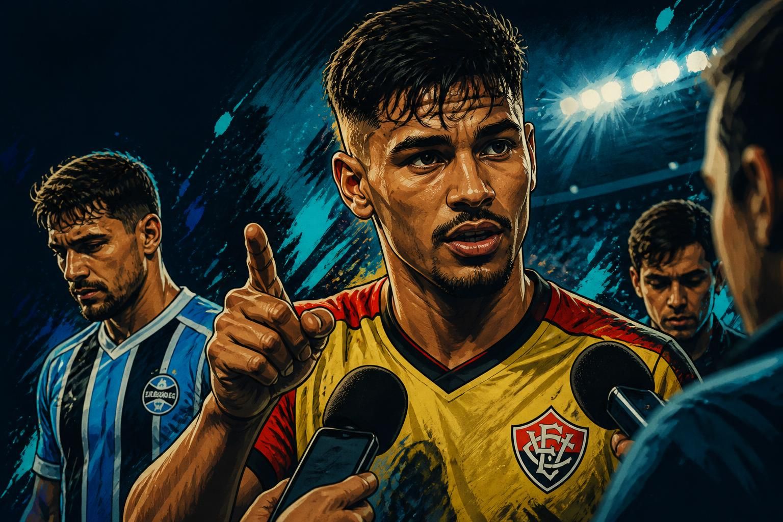 Caíque Gonçalves critica Grêmio após vitória do Vitória