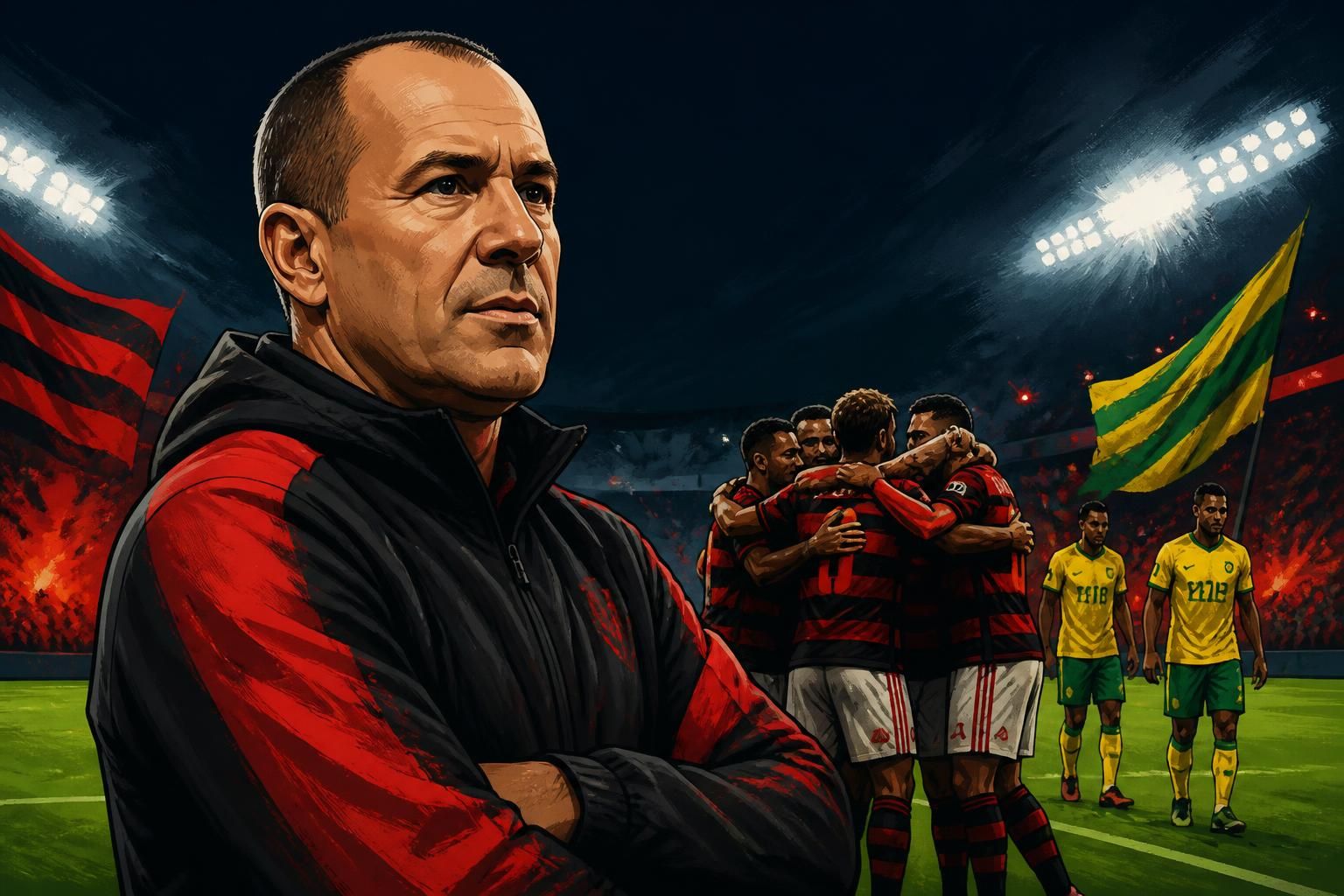 Jardim avalia evolução do Flamengo após goleada