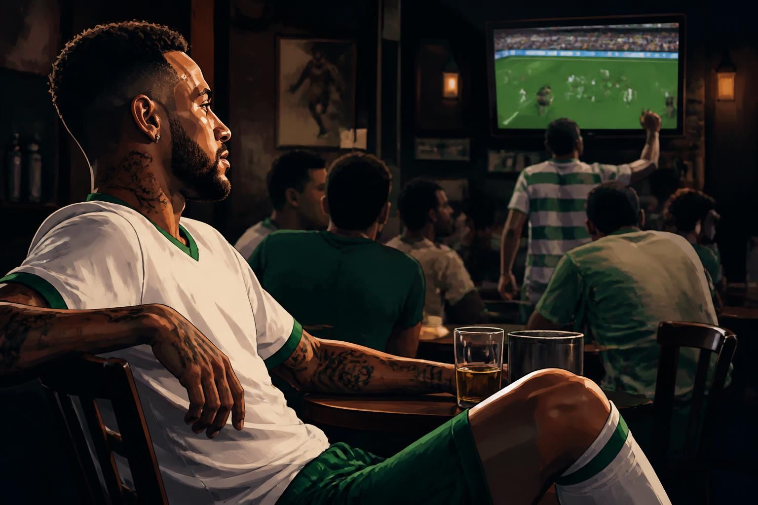 Barboza é visto em bar na Mooca durante final da Copa