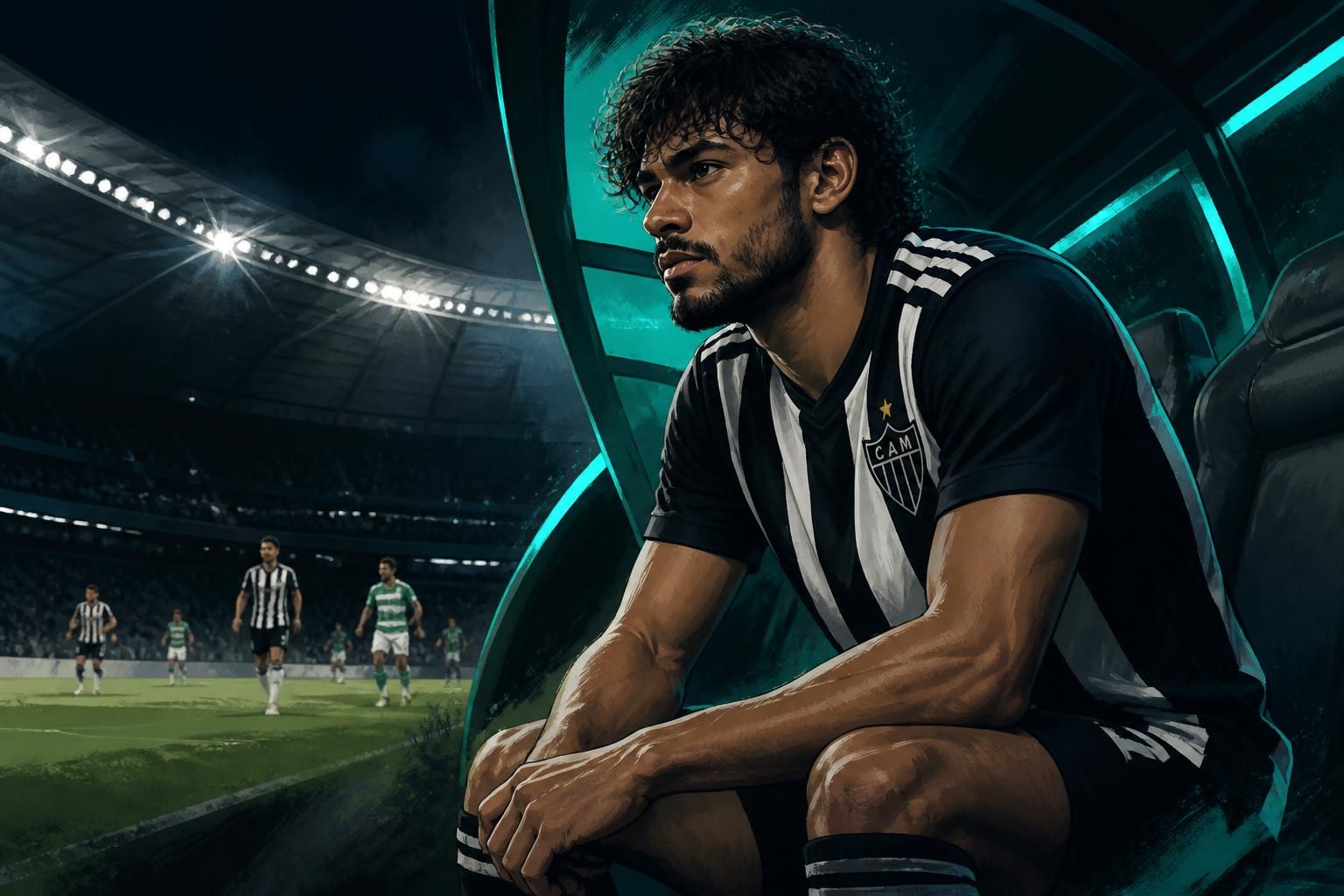 Scarpa volta a ser relacionado no Atlético-MG