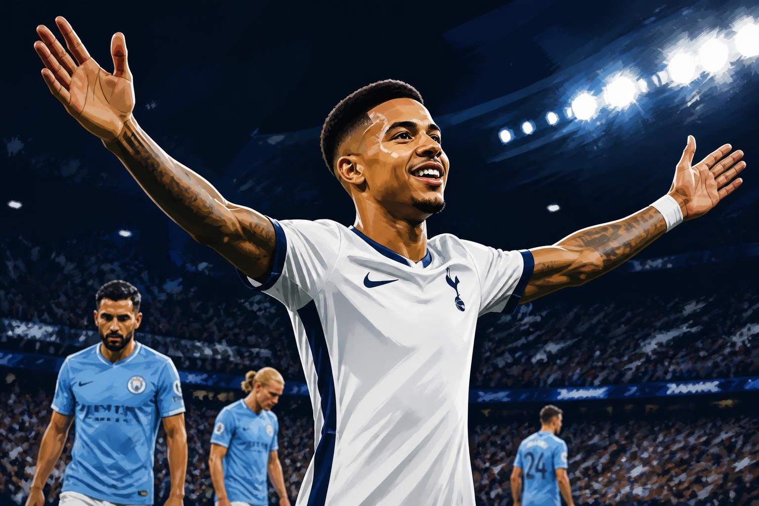 Savinho brilha no Tottenham com gol e assistência na estreia