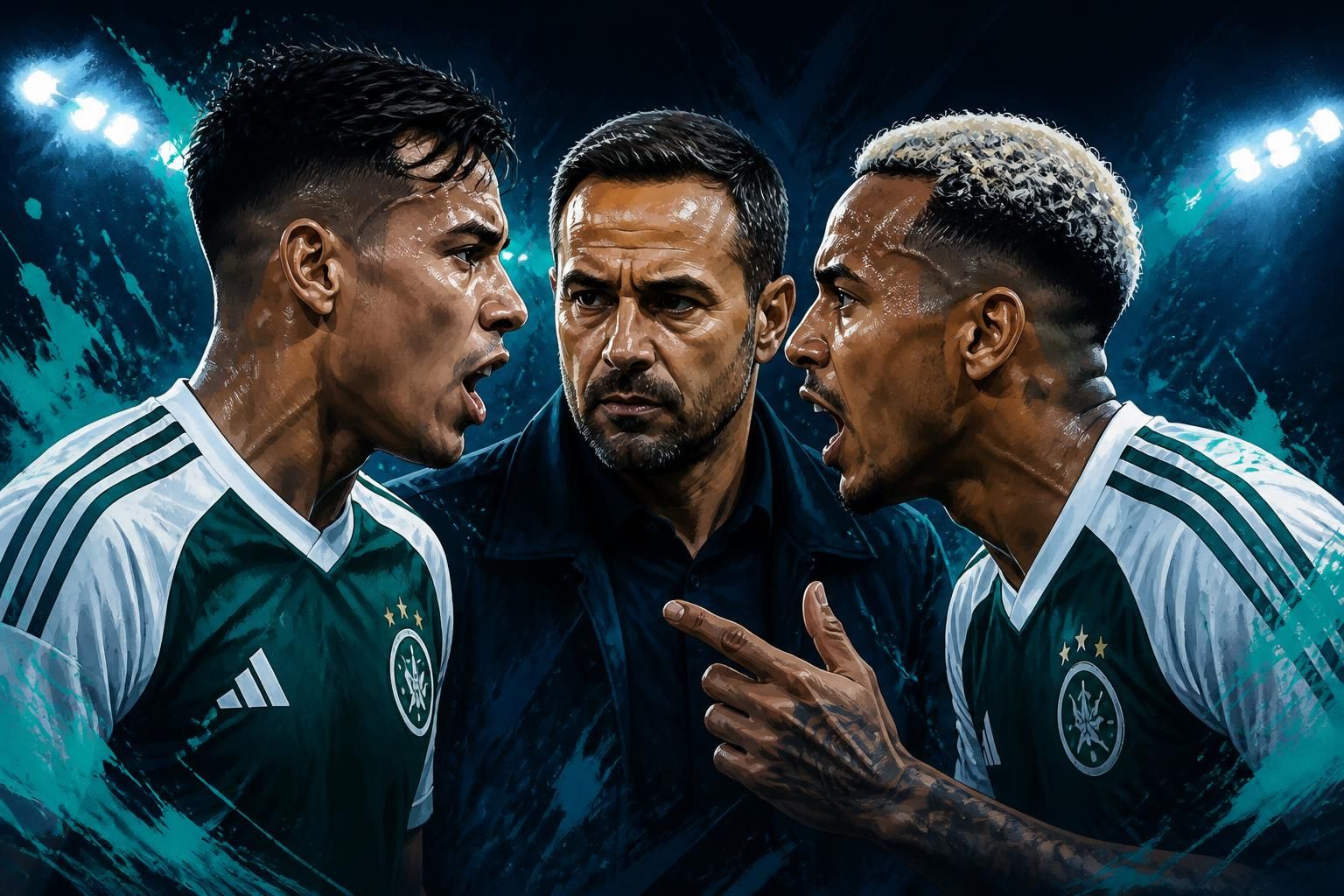 Kaio e Matheus Pereira discutem por pênalti no Cruzeiro
