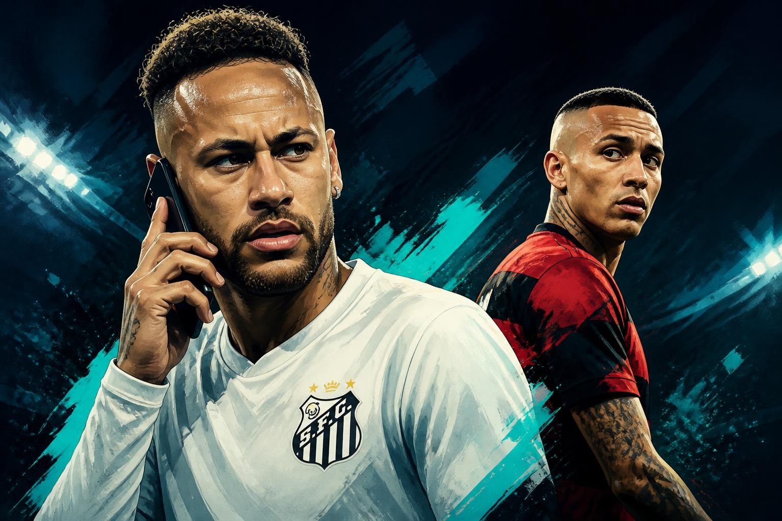 Neymar convoca Cebolinha para o Santos, revela PVC