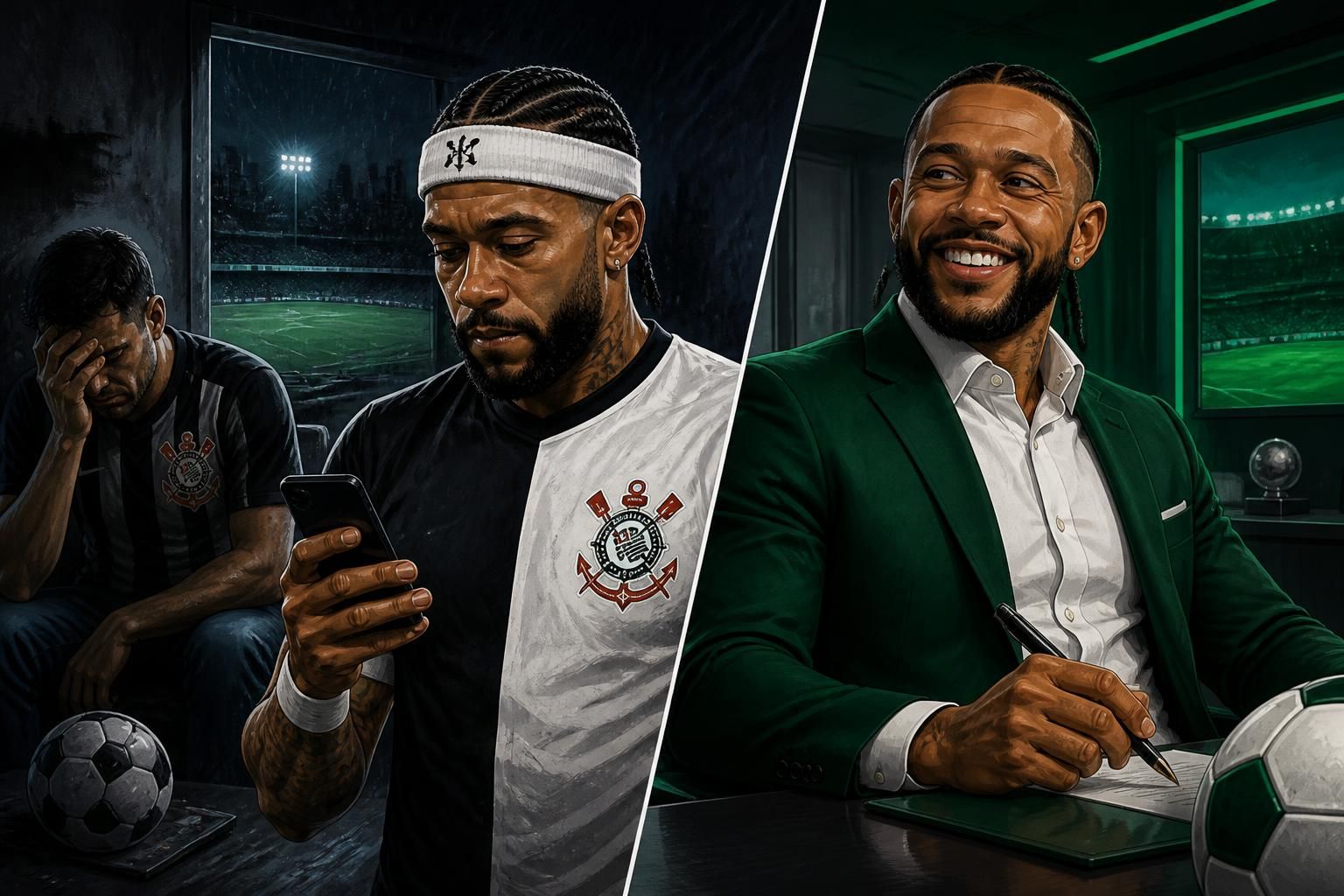 Palmeiras provoca Corinthians por caso Memphis Depay