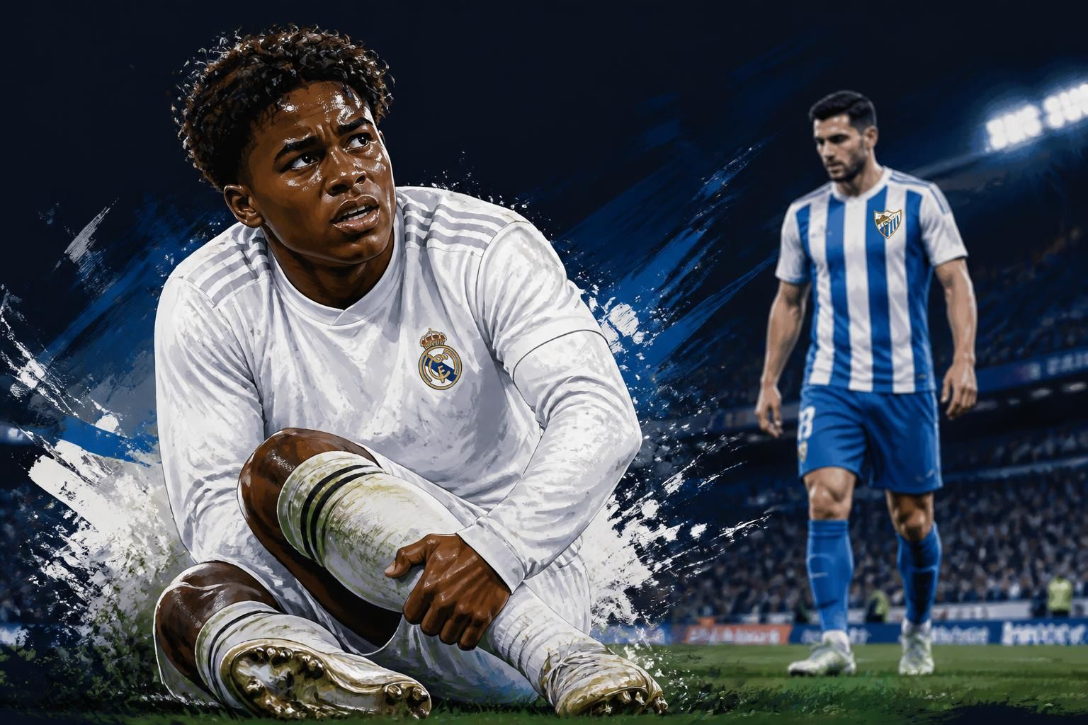 Endrick é dúvida para jogo contra o Málaga por lesão