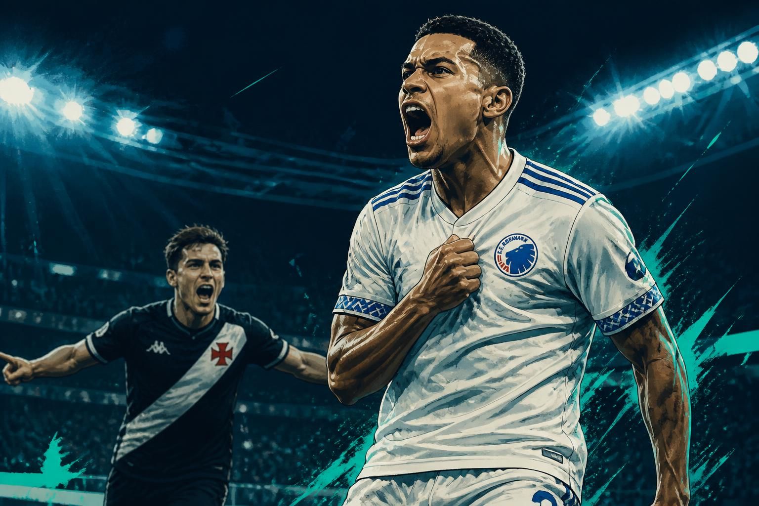 Zagueiro Gabriel Pereira brilha no Copenhagen e agita Vasco