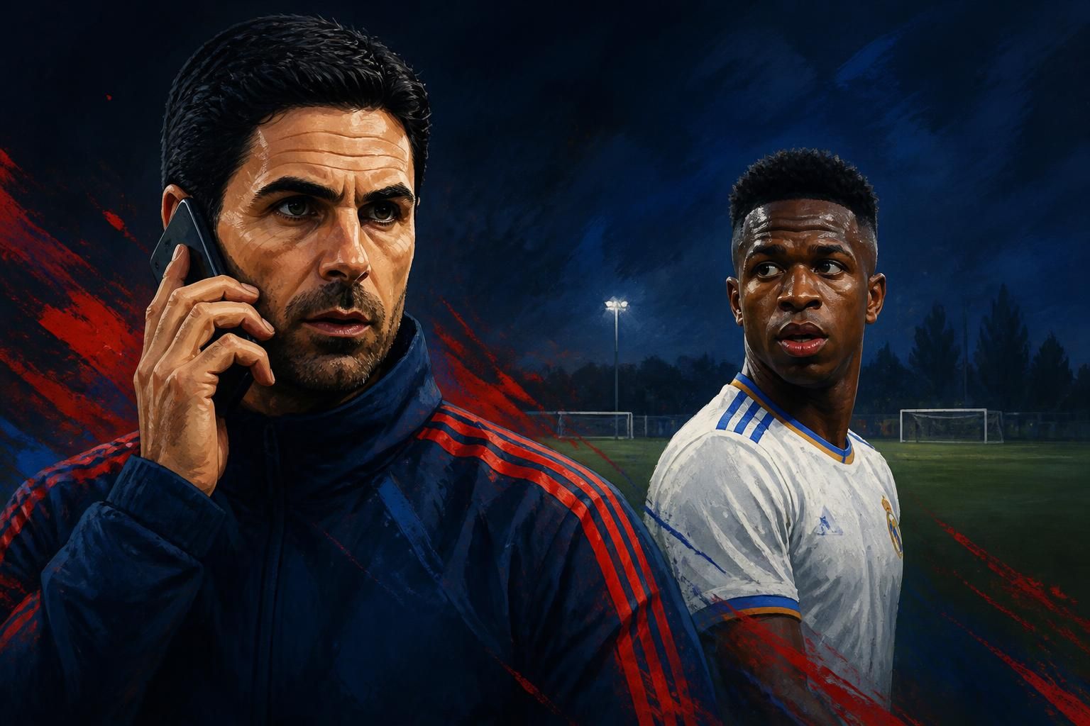 Arteta tenta convencer Vini Jr a jogar no Arsenal