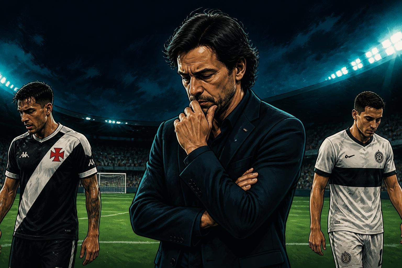 Pedro Emanuel lamenta empate do Vasco na Sul-Americana