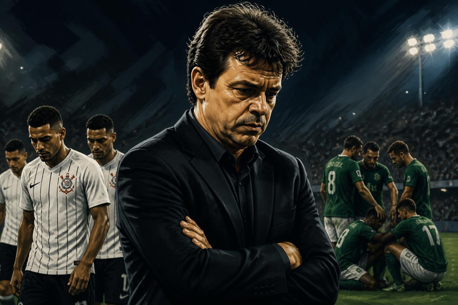 Corinthians em crise: Diniz sob pressão após 4ª derrota seguida