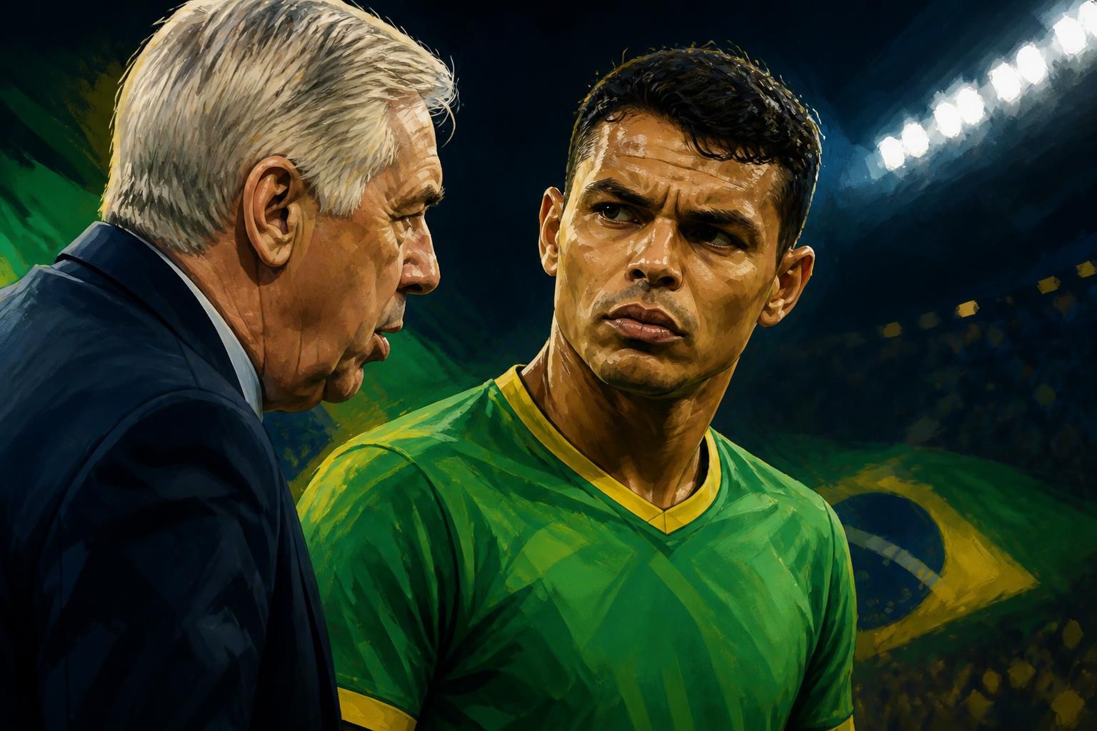 Thiago Silva critica Ancelotti e defende veteranos na Seleção