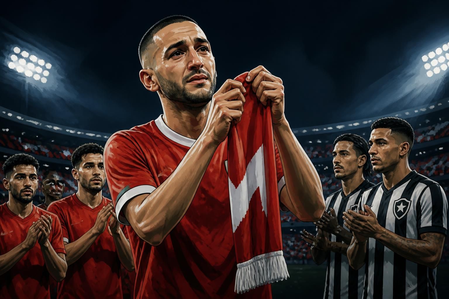 Ziyech se despede do Wydad e negocia com Botafogo