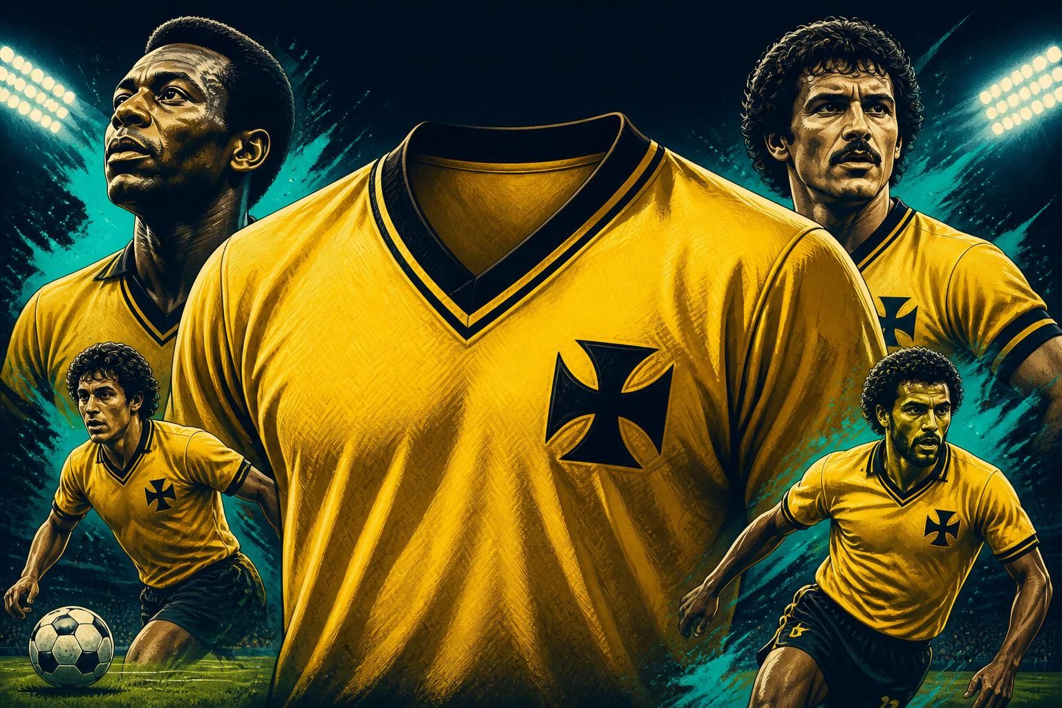 Vasco lança terceira camisa amarela inspirada em símbolos históricos