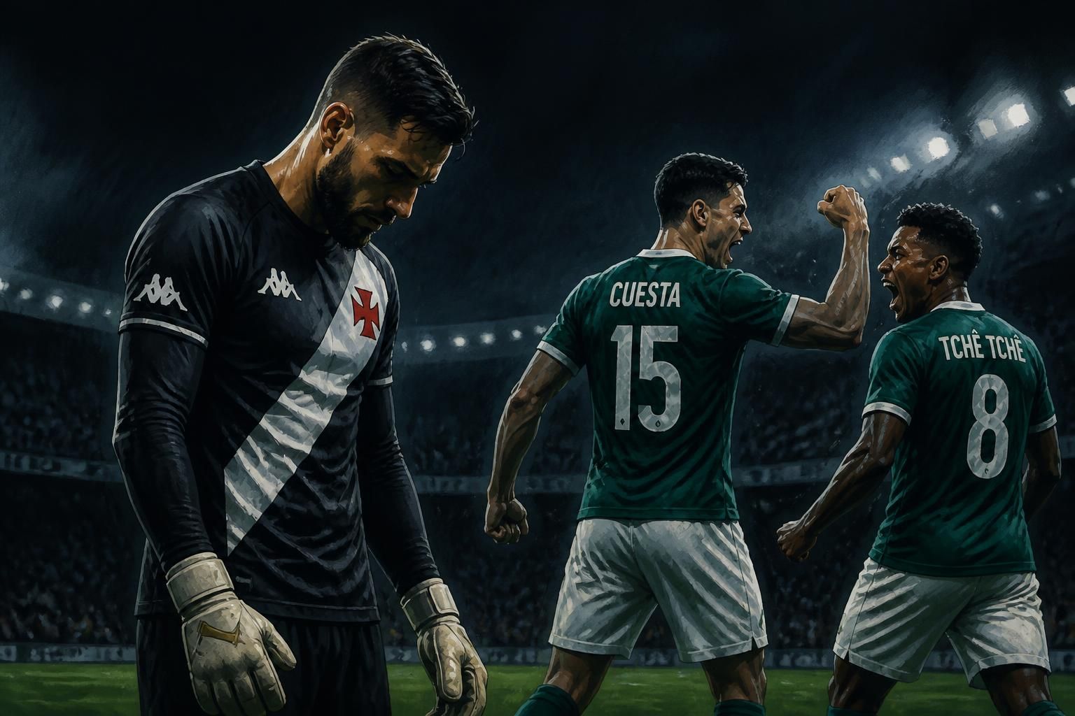 Vasco é goleado pelo Palmeiras: veja as notas