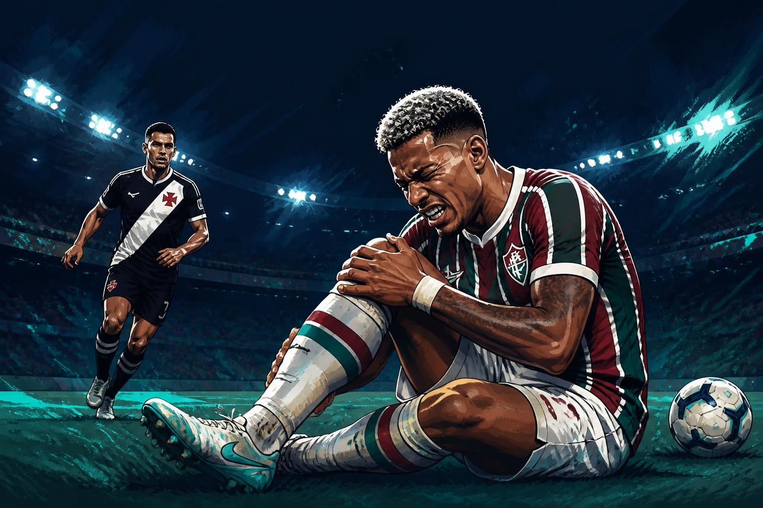 John Kennedy sofre lesão no joelho e desfalca Fluminense