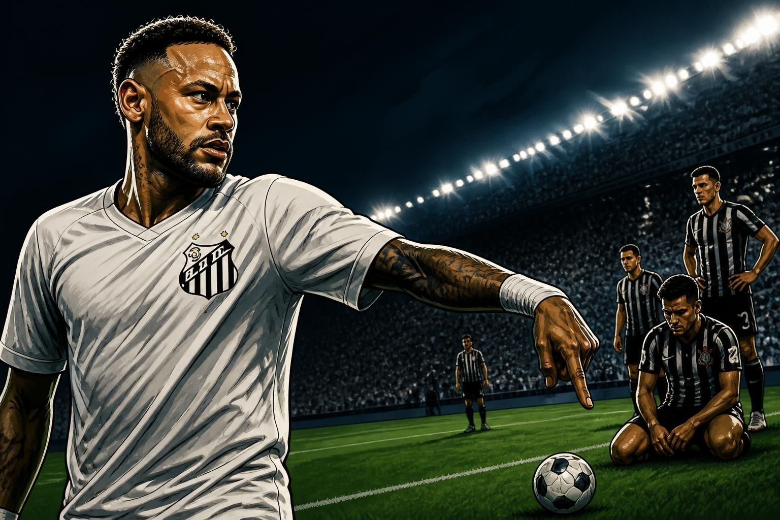 Gramado do Corinthians é sintético? Entenda polêmica de Neymar
